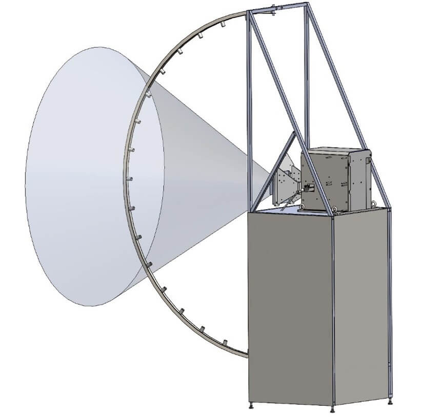 Banc d'essai de caractérisation de la plume